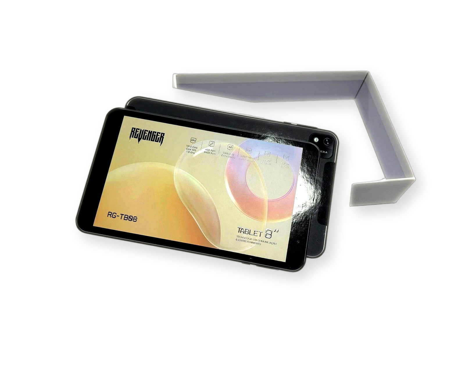 Tablet product lid and base paper box with open base