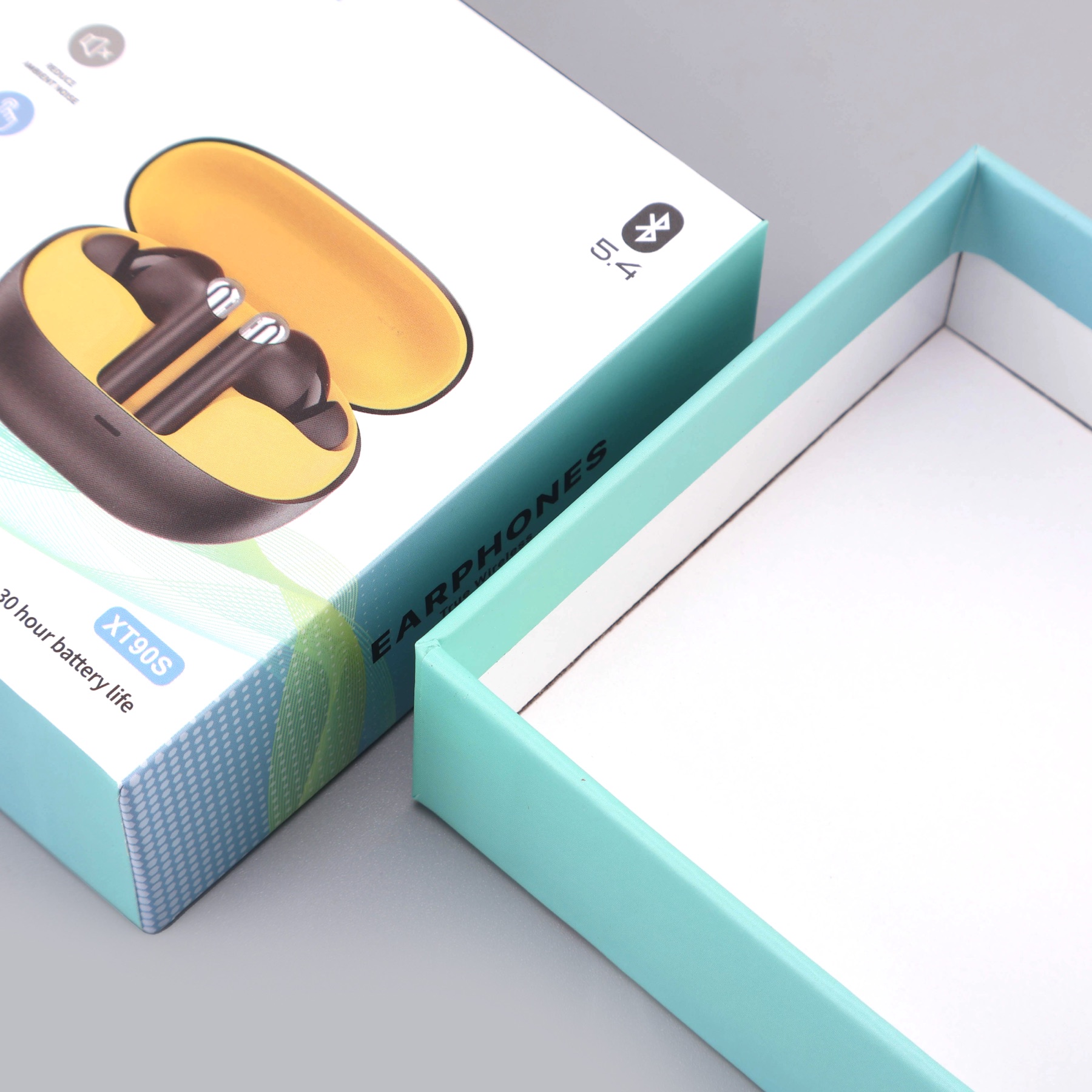 Insert detail for wireless earbuds packaging